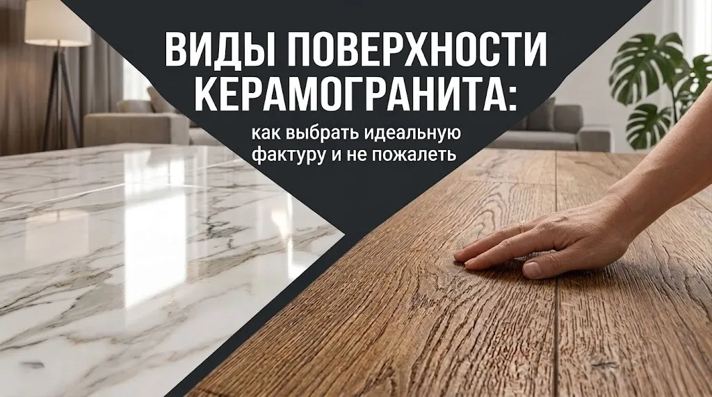 Виды поверхности керамогранита: как выбрать идеальную фактуру и не пожалеть