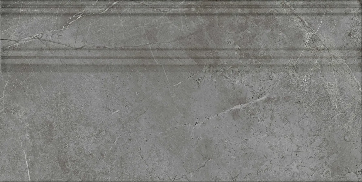 Плинтус FME031R Риальто серый тёмный глянцевый обрезной 20x40x1,6, Kerama Marazzi (Керама Марацци)