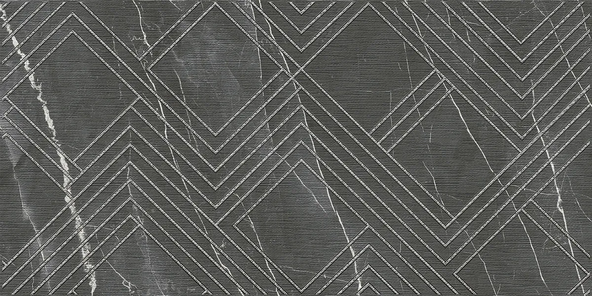 Декор 588252001 Hygge (Хьюгге) Grey Cristall серый 31,5х63, Azori (Азори)