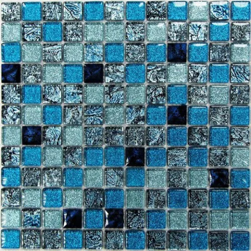 Satin Blue мозаика стеклянная 30х30, Bonaparte (Бонапарт)