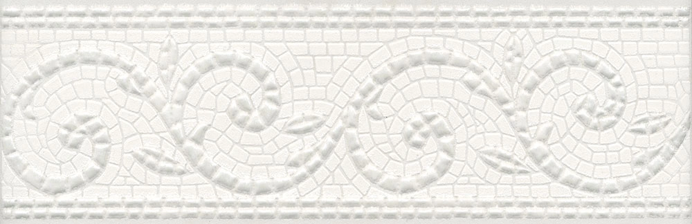 Бордюр HGD\A127\12103R Борсари орнамент матовый обрезной 25x8x0,9, Kerama Marazzi (Керама Марацци)