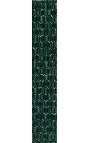 Бордюр LSB001 Левада зеленый темный глянцевый 40x7x0,9, Kerama Marazzi (Керама Марацци)