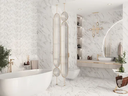 Купить Коллекция плитки Calacatta Grey (Калакáтта Грэй) 24,2х70, Eletto Ceramica (Элетто Керамика) в Санкт-Петербурге | Плитбург