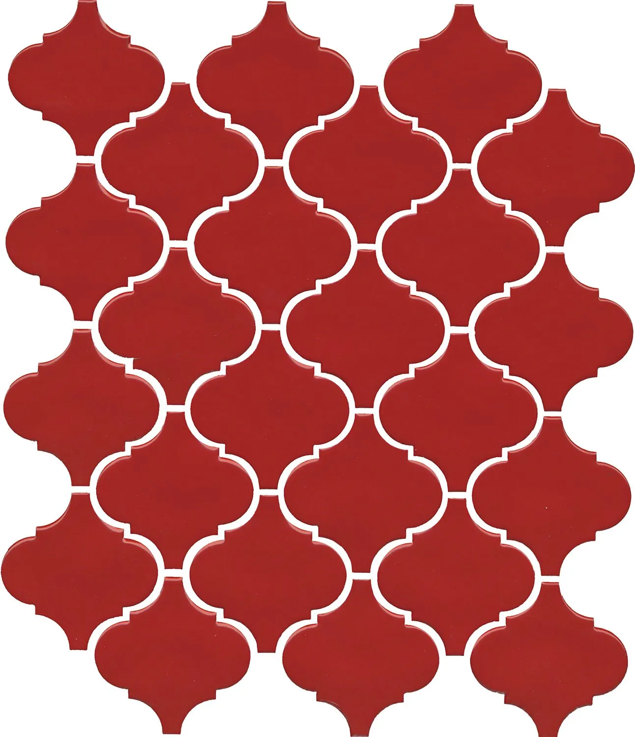 Плитка 65013 Арабески Авейру мозаичный красный глянцевый 26x30x0,7, Kerama Marazzi (Керама Марацци)