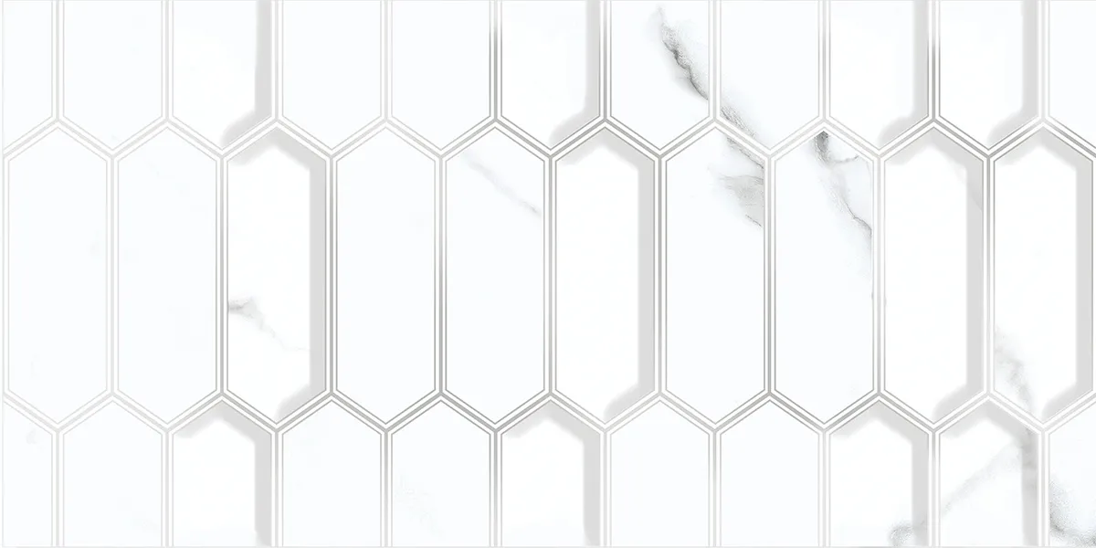 Плитка 00-00108674 Calacatta Opaco (Калакатта Опако) Diamond 31,5х63, Azori (Азори)