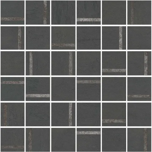Декор SG640520\MM Гварди 2 мозаичный антрацит матовый обрезной 30x30x0,9, Kerama Marazzi (Керама Марацци)