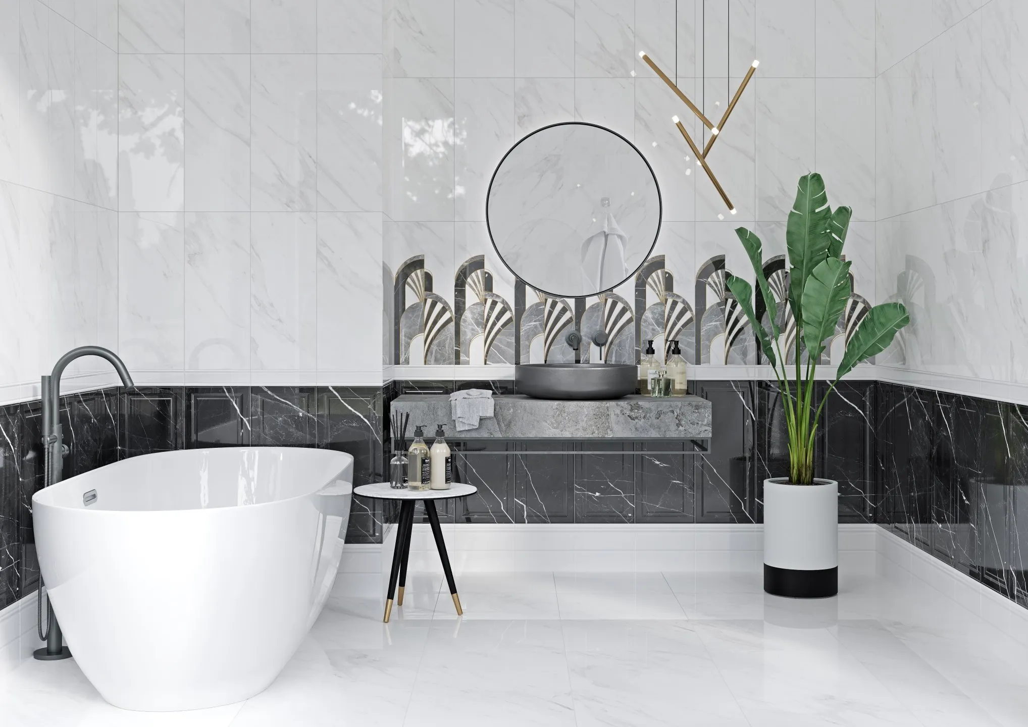  Коллекция плитки и керамогранита Noir (Ноёр) 25х60, Gracia Ceramica (Грация Керамика)