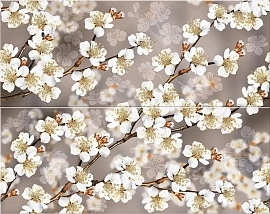Панно 584192002 Amati (Амати) Sakura серый 50,5х40,2, Azori (Азори)