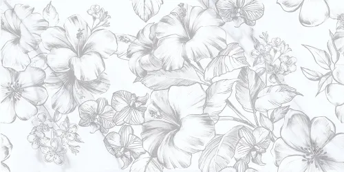 Плитка 00-00108694 Carrara (Каррара) Flowers 31,5х63, Azori (Азори)