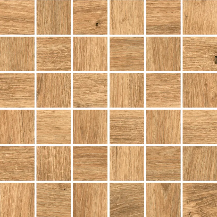  Мозаика WS6O116 Woodhouse (Вудхаус) коричневый 30х30, Cersanit