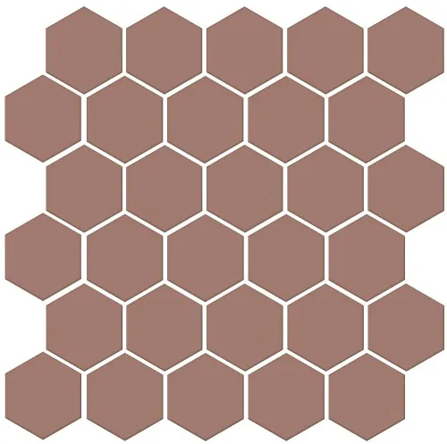 Мозаика 63010 Агуста розовый матовый 29,7x29,8x0,69 из 30 частей 5,2х6, Kerama Marazzi (Керама Марацци)