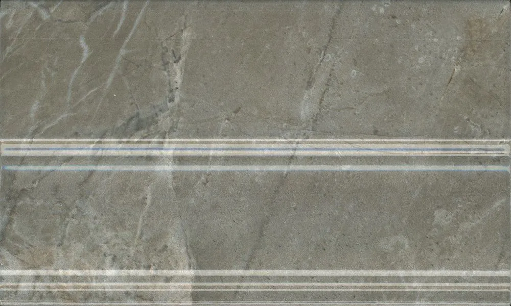 Плинтус FMB034 Кантата серый глянцевый 25x15x1,5, Kerama Marazzi (Керама Марацци)