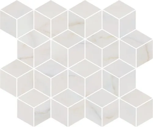 Декор T017\14003 Греппи белый мозаичный глянцевый 45x37,5x1, Kerama Marazzi (Керама Марацци)
