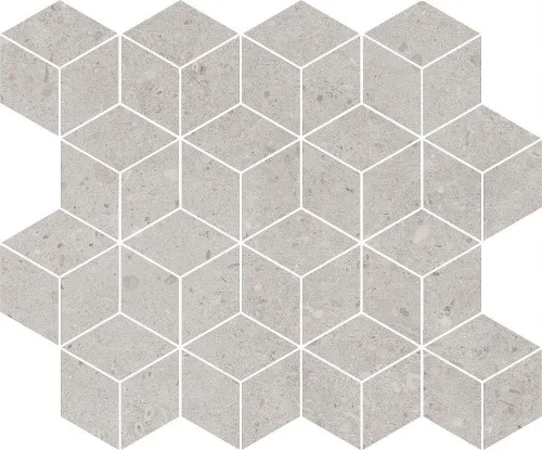 Декор T017\14053 Риккарди мозаичный серый светлый матовый 45x37,5x1, Kerama Marazzi (Керама Марацци)