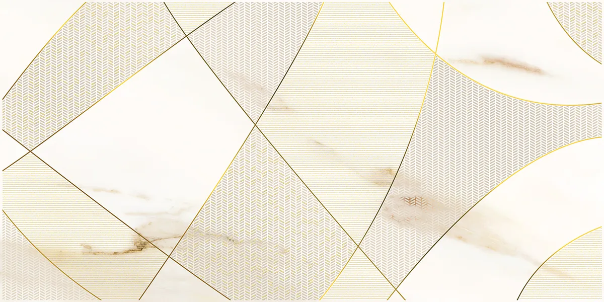 Декор 587912001 Calacatta Royal (Калакатта Роял) Geometria белый 31,5х63, Azori (Азори)