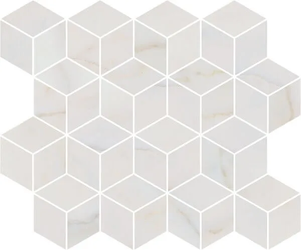  Декор T017\14003 Греппи белый мозаичный глянцевый 45x37,5x1, Kerama Marazzi (Керама Марацци)