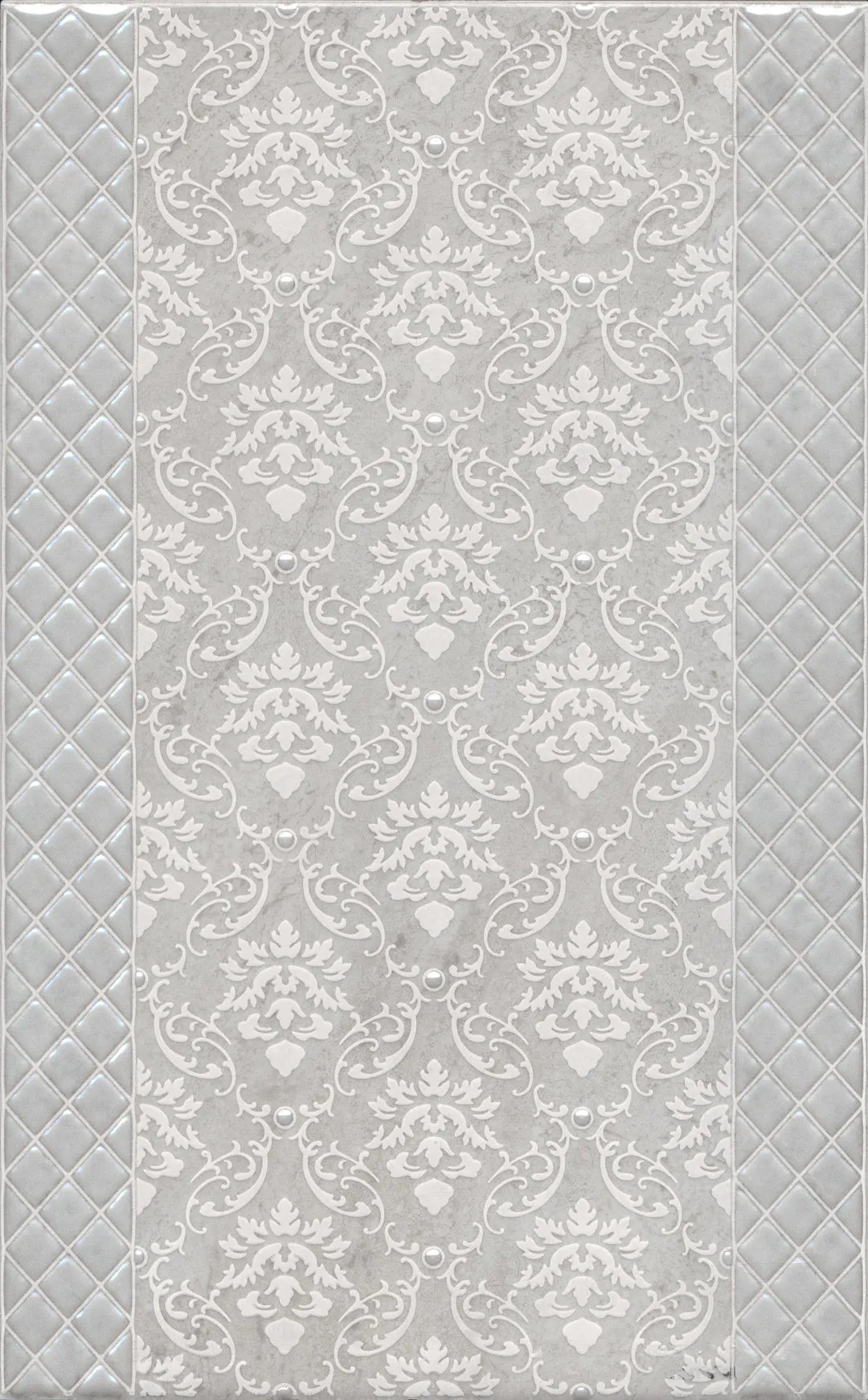 Декор AZ\A053\6424 Мотиво серый светлый глянцевый 25x40x0,8, Kerama Marazzi (Керама Марацци)
