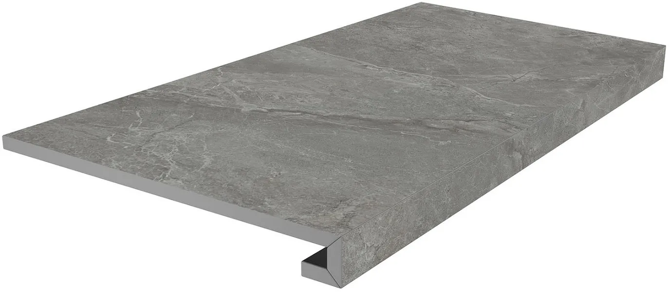 Ступень SG850890R\GCF клееная Риальто серый тёмный матовый 33x80x0,9, Kerama Marazzi (Керама Марацци)
