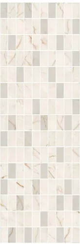 Декор MM12142 Театро бежевый светлый мозаичный глянцевый 25x75x0,9, Kerama Marazzi (Керама Марацци)