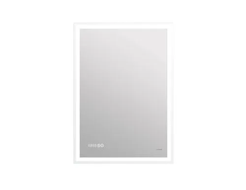 Зеркало LED 080 design pro 60x85 с подсветкой часы с антизапотеванием прямоугольное LU-LED080*60-p-Os, Cersanit