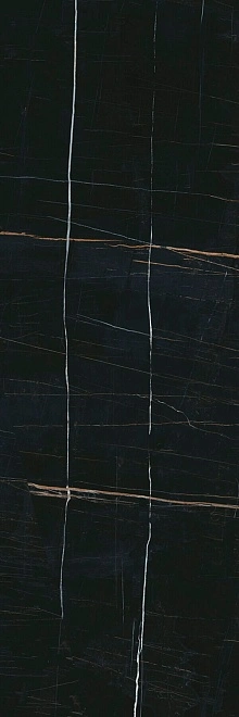  Плитка 14026R Греппи черный глянцевый обрезной 40x120x1, Kerama Marazzi (Керама Марацци)