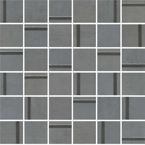 Декор MM13131 Гварди 1 мозаичный синий матовый обрезной 30x30x0,9, Kerama Marazzi (Керама Марацци)
