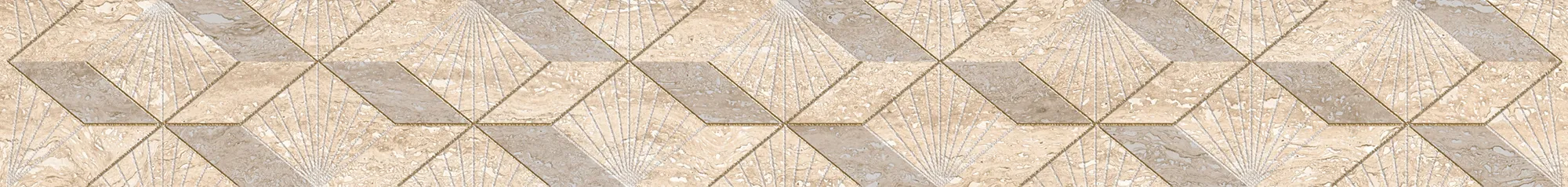 Бордюр 587121002 Ascoli (Асколи) Beige Diamond бежевый 63х7,5, Azori (Азори)