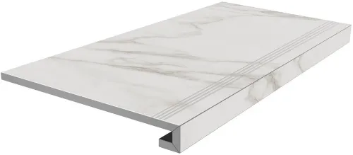 Ступень SG850192R\GCF клееная Монте Тиберио серый светлый лаппатированный 33x80x0,9, Kerama Marazzi (Керама Марацци)