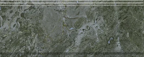Бордюр BDA026R Серенада зелёный глянцевый обрезной 30x12x1,3, Kerama Marazzi (Керама Марацци)