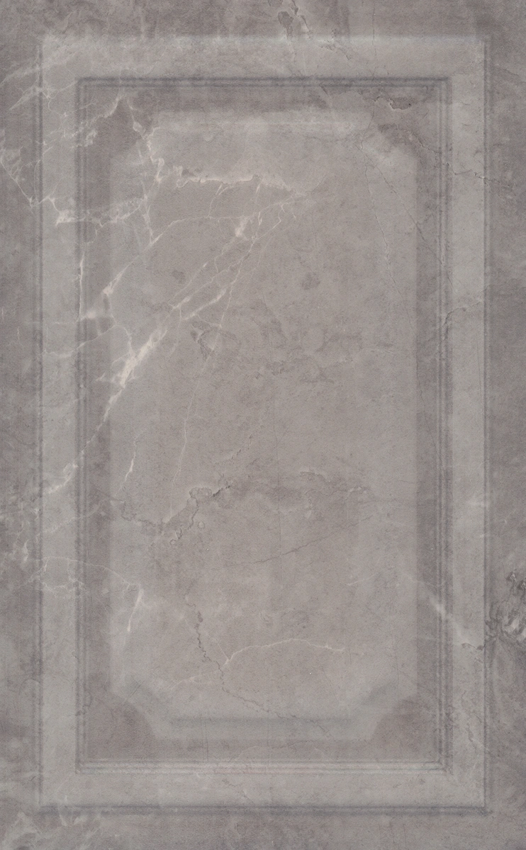 Плитка 6354 Гран Пале серый панель глянцевый 25x40x0,95, Kerama Marazzi (Керама Марацци)