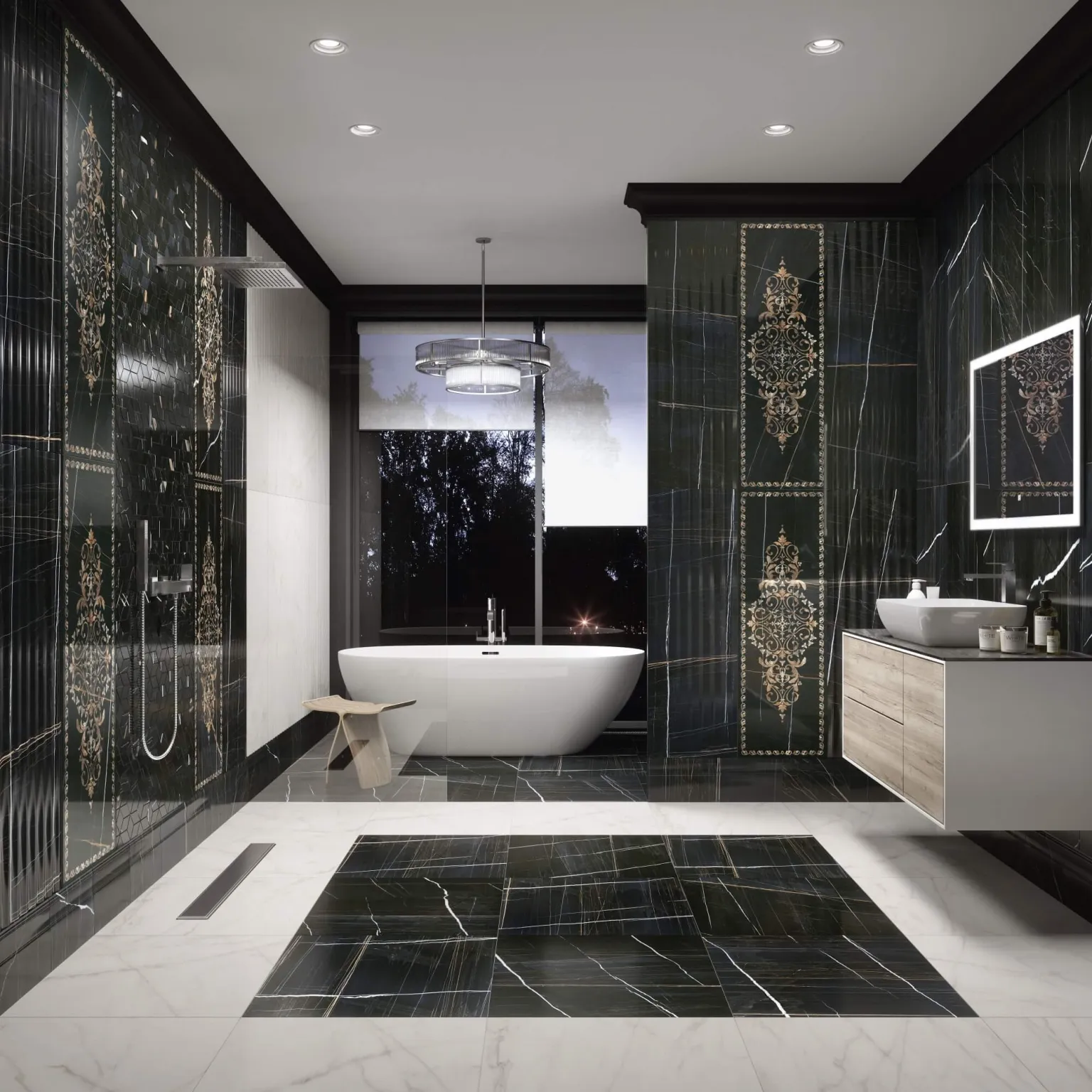  Коллекция плитки и керамогранита Греппи 40х120, Kerama Marazzi (Керама Марацци)
