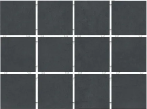 Керамогранит 1291H Амальфи черный матовый из 12 частей 9,8x9,8x0,7, Kerama Marazzi (Керама Марацци)