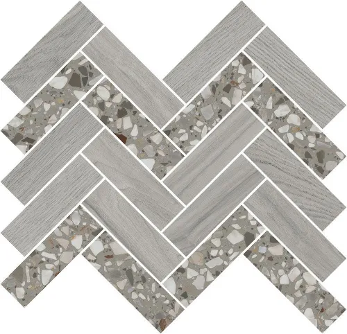 Декор T042\SG5267 Монтиони мозаичный серый 34х35,5x0,9, Kerama Marazzi (Керама Марацци)