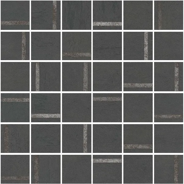 Декор SG640520\MM Гварди 2 мозаичный антрацит матовый обрезной 30x30x0,9, Kerama Marazzi (Керама Марацци)