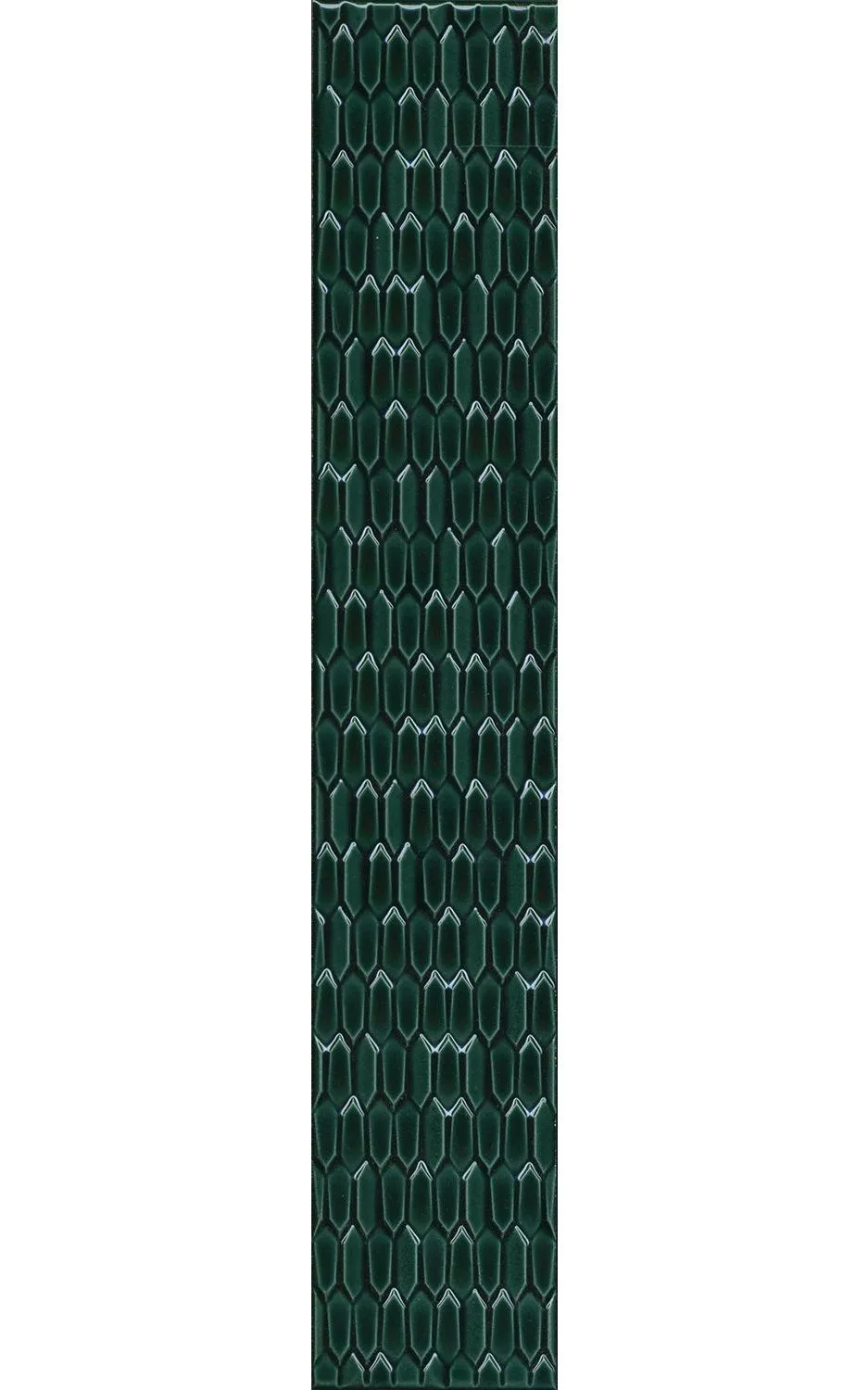 Бордюр LSB001 Левада зеленый темный глянцевый 40x7x0,9, Kerama Marazzi (Керама Марацци)