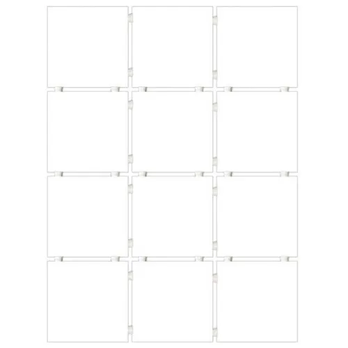 Керамогранит 1146H Конфетти белый глянцевый из 12 частей 9,8x9,8x0,7, Kerama Marazzi (Керама Марацци)