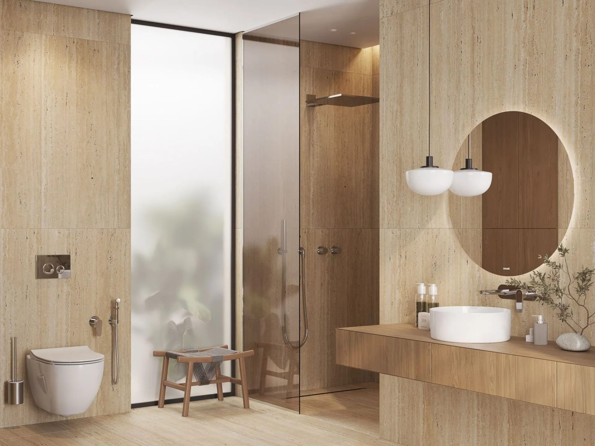  Коллекция керамогранита Travertino (Травертино) 60х120, Cersanit
