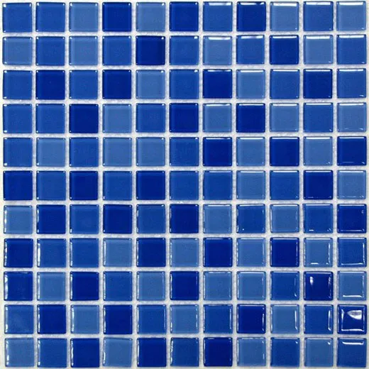  Blue wave-1 мозаика стеклянная 30х30, Bonaparte (Бонапарт)
