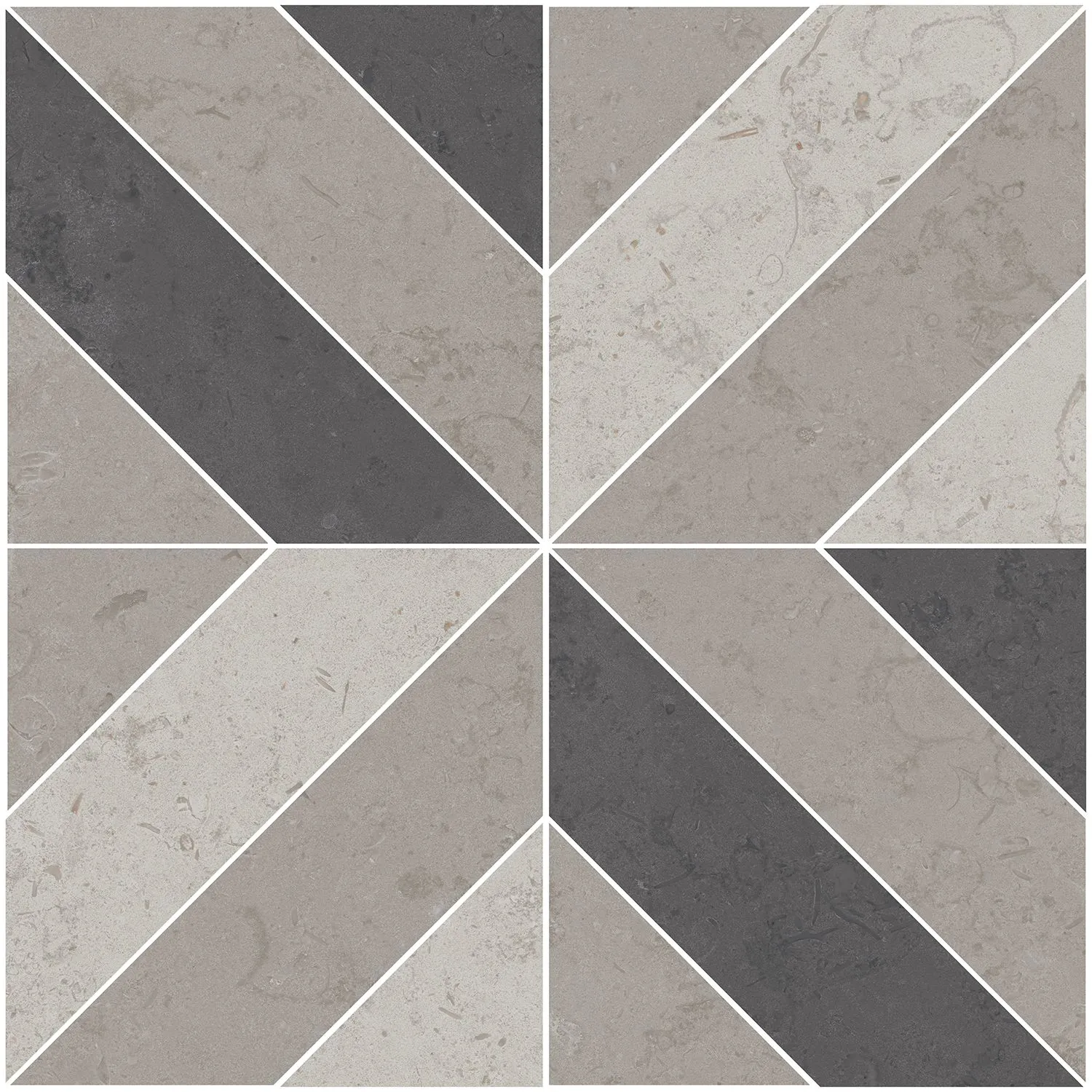 Декор ID124T Про Лаймстоун серый матовый 60x60x0,9, Kerama Marazzi (Керама Марацци)