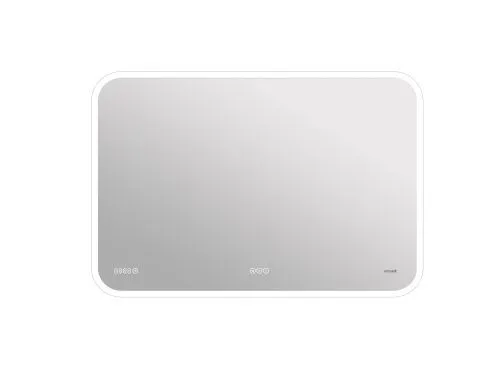 Зеркало LED 070 design pro 100x70 с подсветкой bluetooth часы с антизапотеванием прямоугольное LU-LED070*100-p-Os, Cersanit