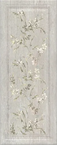 Плитка 7189 Кантри Шик серый панель матовый декорированный 20x50x0,8, Kerama Marazzi (Керама Марацци)