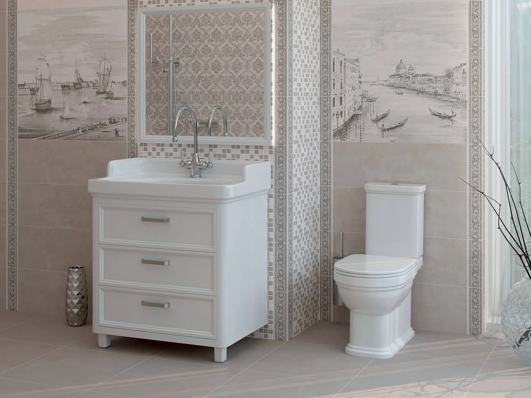 Коллекция плитки и керамогранита Город на воде 25х75, Kerama Marazzi (Керама Марацци)