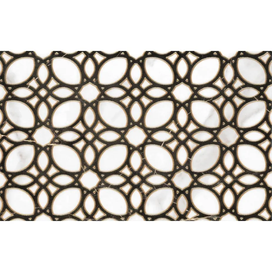  Декор 010301002099 Фиеста бел 01 25х40, Gracia Ceramica