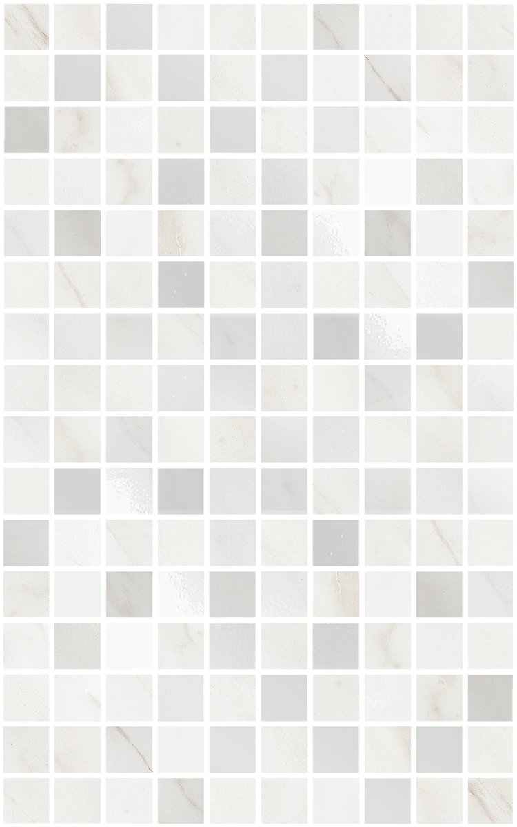 Декор MM6359 Гран Пале белый мозаичный глянцевый 25x40x0,8, Kerama Marazzi (Керама Марацци)