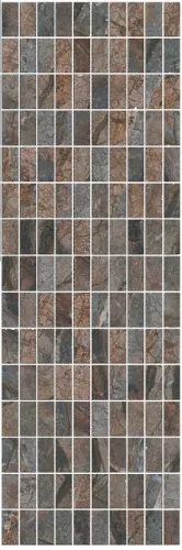 Декор MM12143 Театро коричневый мозаичный глянцевый 25x75x0,9, Kerama Marazzi (Керама Марацци)
