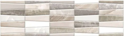 Бордюр 010200000094 Аника беж 01 глянцевая 7,5х25, Gracia Ceramica