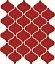 Плитка 65013 Арабески Авейру мозаичный красный глянцевый 26x30x0,7, Kerama Marazzi (Керама Марацци)