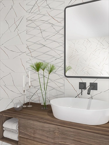 Купить Коллекция плитки Bianco Covelano (Бья́нко Ковеллáно) 24,2х70, Eletto Ceramica (Элетто Керамика) в Санкт-Петербурге | Плитбург