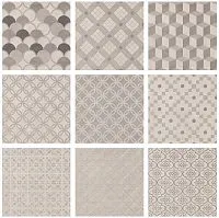 Керамогранит SG1575N Карнаби-стрит орнамент бежевый 20x20x0,8, Kerama Marazzi (Керама Марацци)
