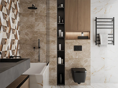Купить Плитка 010100001525 Joy (Джой) beige wall 04 25х60, Gracia Ceramica в Санкт-Петербурге | Плитбург